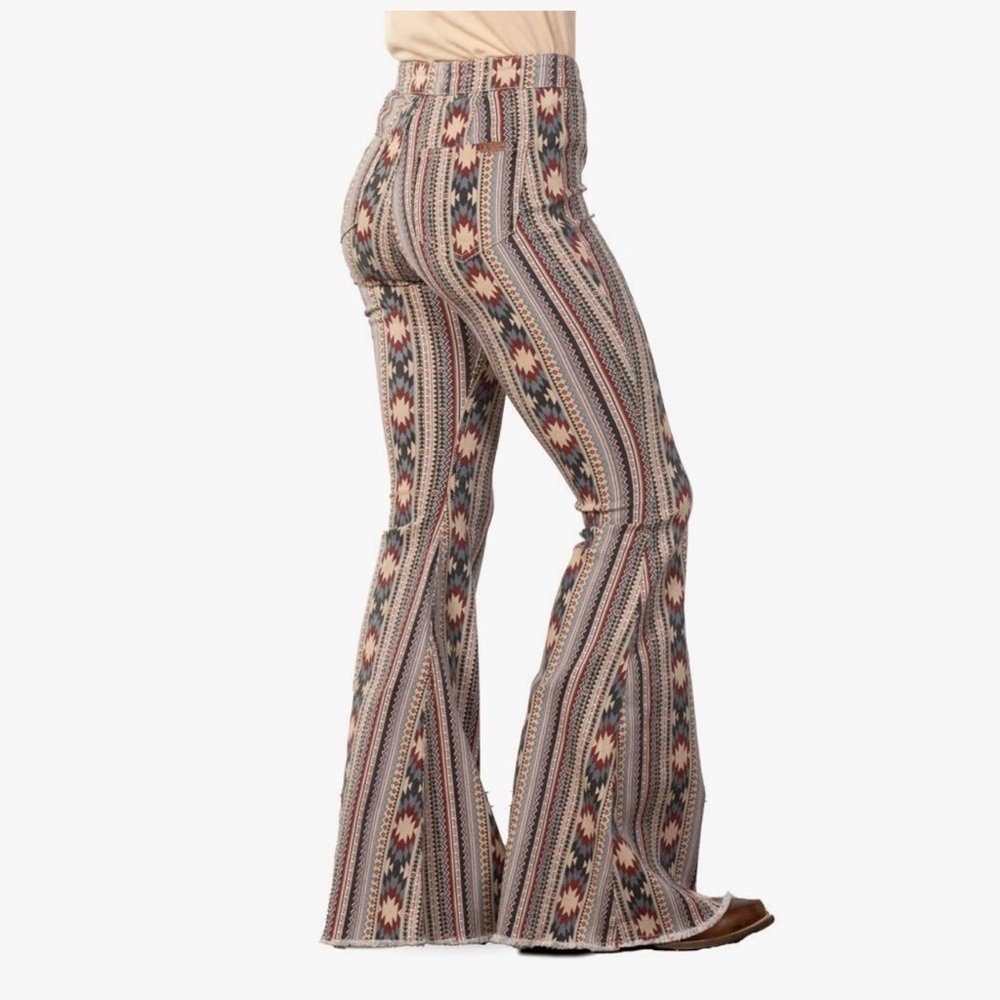 Rock&Roll Bohemian Flare Patterned Jeans - image 2